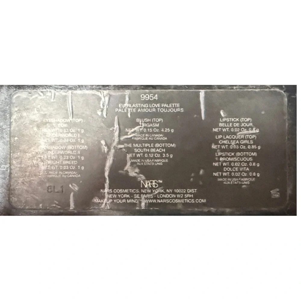 The NARS 15 Year Anniversary Palette - Everlasting Love Palette